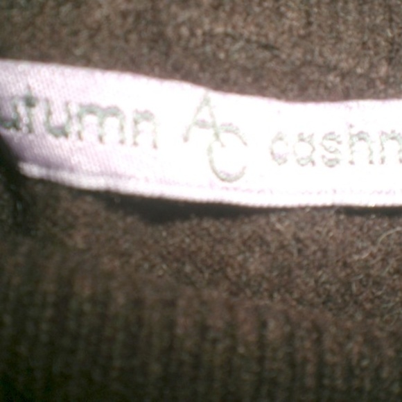 AUTUMN CASHMERE Brown TURTLENECK SWEATER XS - Picture 4 of 4